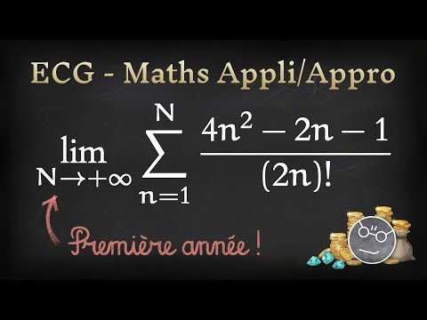 [ECG#5-4] Calcul d'une somme faussement redoutable en toute décontraction ! (1A)