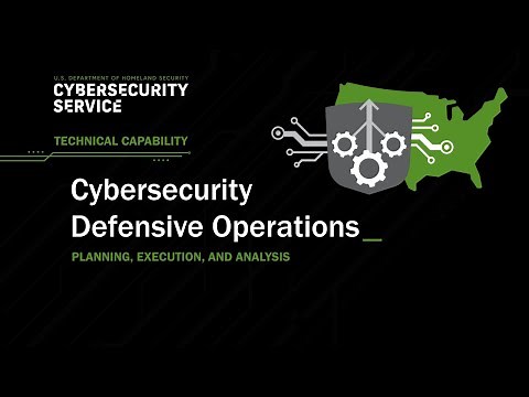 DHS CSTC: Cybersecurity Defensive Operations Planning, Execution, and Analysis