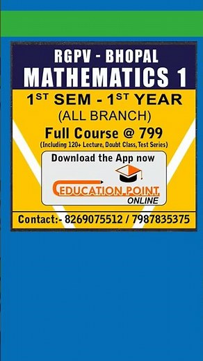 📚 RGPV 1st Year 1st Semester Syllabus in 1 Minute | All Branches