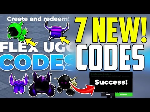 ⚠️UPDATE!!⚠️ ALL WORKING CODES FOR FLEX UGC IN 2025 - ROBLOX FLEX UGC CODES