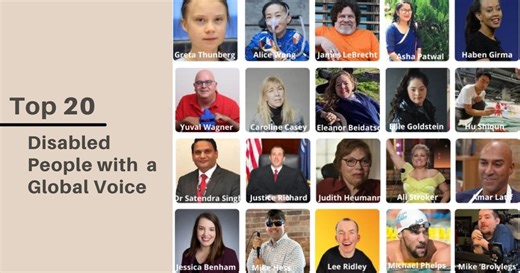 Top 20 Disabled People With a Global Voice Everyone Must Follow