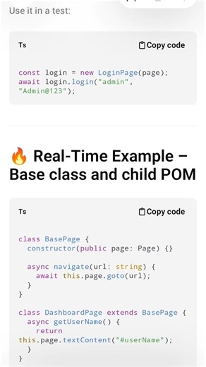 Realtime Playwright Example Page Object Model #shorts