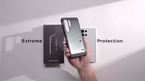 Spigen Tough Armor (Ai) MagFit Designed for Galaxy S25 Ultra Case [Kickstand] [Fast Wireless Charging] (2025) - Black