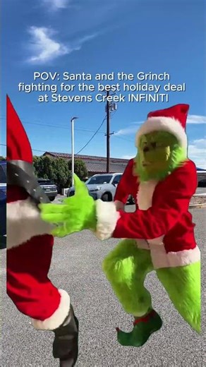 POV: Santa and Grinch After Christmas at Stevens Creek INFINITI