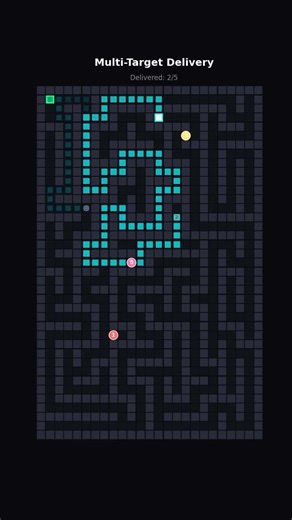 Multi-Target Delivery (다중 목표 배송) #shorts #coding