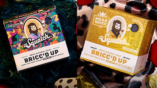 Dr. Squatch x Trojan Soap: The "Bricc'd Up" Magnum Bar is back