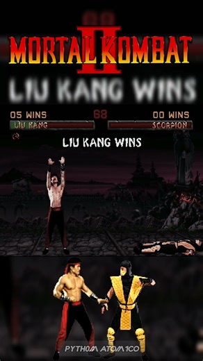 Liu Kang Vs Scorpion (2 Players) #mortalkombat2