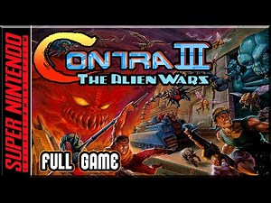 Contra 3 - The Alien Wars - Full Game Walkthrough - SNES