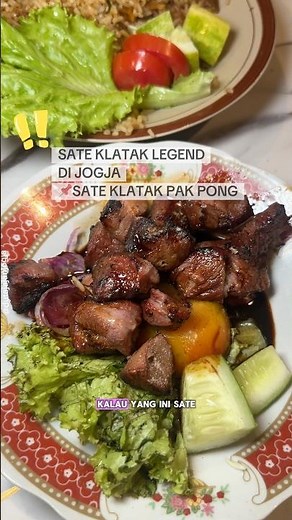 Legendary Sate Klatak in Jogja | Sate Pak Pong