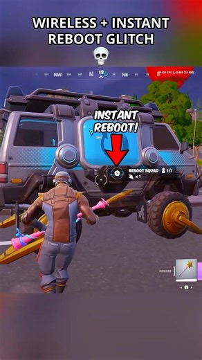 BLUETOOTH INSTANT REBOOT GLITCH in Fortnite😳 #fortnite #fyp #foryou #shortsfeed