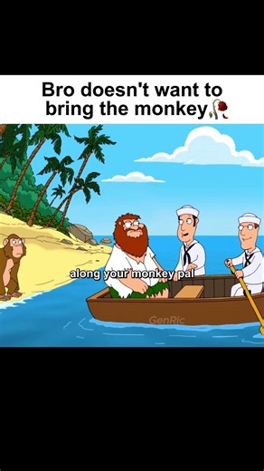 Bro does not want to bring the monkey 😭