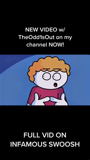 full video with theodd1sout on my channel now! #animation #fyp | Infamous Swoosh