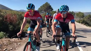 10K views · 158 reactions | Bibby's bendy finger, Roger Hammond shows he's still the best sprinter on the team and the Zwift race pain face - that's life with the team! Join us behind the scenes on training camp in Calpe...  Corinne Walder | Madison Genesis | Facebook