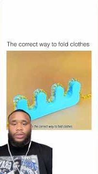 ‪@LifeTips-669‬ The correct way to fold clothes #short
