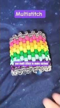 how to tell the difference between different Kandi stitches #kandi #bracelet