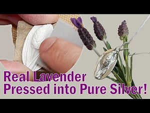Turn Real Lavender into Silver Jewelry 🌿 | Easy Silver Clay Pendant Tutorial for Beginners!