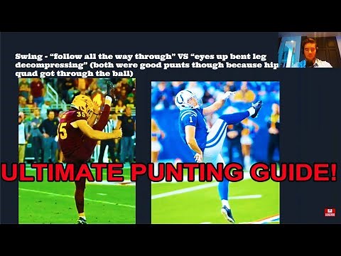 HOW TO PUNT A FOOTBALL (BEST VIDEO) Michael Turk - Arizona State Punter