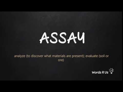 How to Pronounce ASSAY in American English