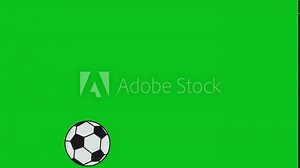 video of spinning football soccer animation on green screen