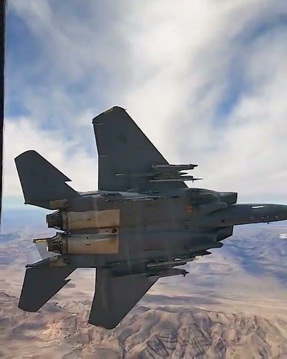 F-15ex Fighter Jet Shooting Flares