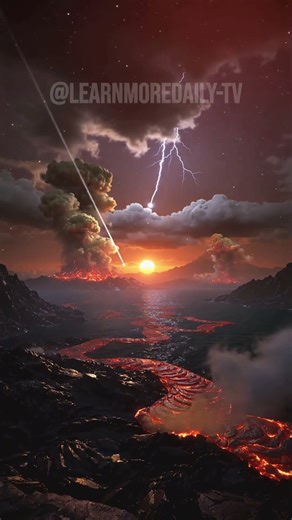 Earth 4 Billion Years Ago 🌍#earth #earthhistory #hadean