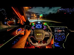 LATE NIGHT TRACKHAWK POV! *INSANE SUPERCHARGED ￼WHINE* (4K SOUND) #trackhawk #jeep
