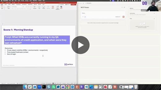 Meet Sarah, a QA Lead using the Perforce Delphix MCP Server to simplify how she manages test data and environments. In my latest demo, I show how Sarah (and you) can use large language models with… | Jatinder S Luthra