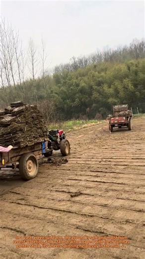 Tractor Stuck Rescue | Turf Farm Daily Work Emergency