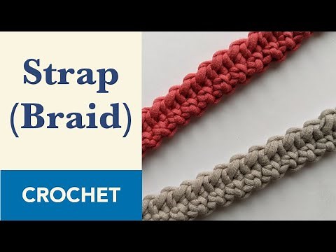 Crochet Cord Strap | Crochet Straps for Bag. T-Shirt Yarn.