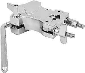 Dilwe Drum Clamp, Zinc Alloy Melodic Tom Cowbell Holder Expansion Clip Suitable for Various Type of Stand