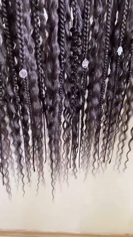 Dark Brown Curly Dreadlock Extensions Boho | Synthetic DE Dreads | Handmade Crochet Faux Locs | Festival Bohemian Hair - Etsy UK