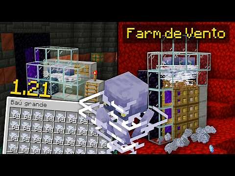 ✔️ CRIEI UMA FARM DE BREEZE ''VENTO'' no MINECRAFT 1.21