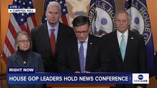 "Democrats caused that problem, and Republicans are the ones having to clean it up." After House Republicans unveiled a health care package, Speaker Mike Johnson blamed Democrats for rising costs, saying they "decided 15 years ago to break the system." https://abcnews.link/tUte2YS | ABC News