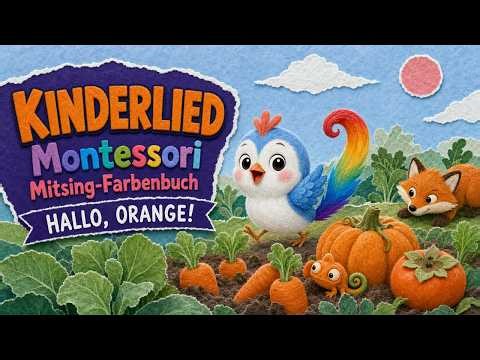 Montessori Farben lernen zum Mitsingen – Hallo, Orange!