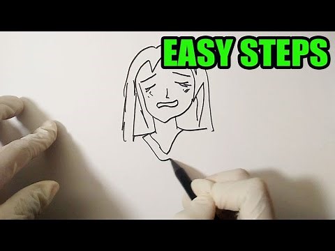 How to draw a person crying | easy to draw