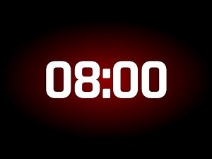 8 MINUTES TIMER ALARM ⏰ (08:00)