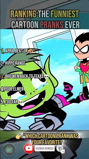 Top 5 Funniest Cartoon Pranks Ranked!