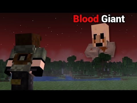 I Made A BLOOD GIANT VILLAGER And Added It To My Minecraft World.