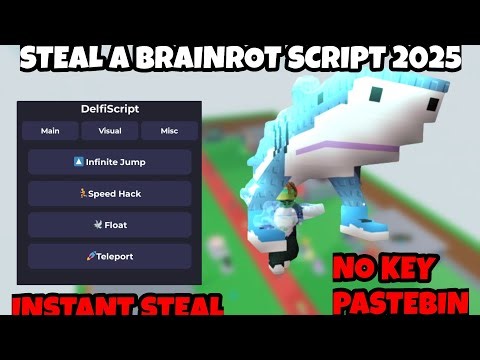 Steal A Brainrot Roblox Script NO KEY PASTEBIN 2025| Instant Steal, Speed, Anti Kick
