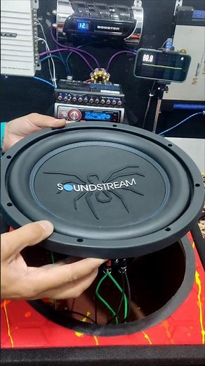 Soundstream 12" 1500W 2+2ohm #subwoofer #testing #automobile #bass#audio #amplifier #bassboosted