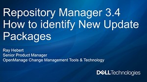 如何识别 Dell Repository Manager 3.4 的新更新包