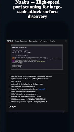 Naabu: Fast Port Scanner for Recon