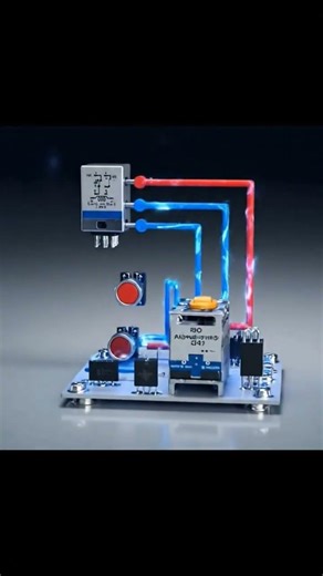 The Secrets of Latching Circuit with Miniature Relay! #electronic #electrical #diy #relay #circuit