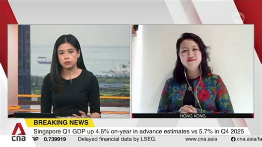 Singapore s economy grew 4.6% in Q1, down from 5.7% in previous quarter: Advance estimates | Yun Liu