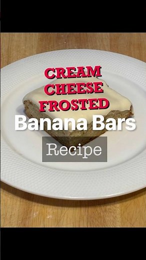 Cream Cheese Frosted Banana Bars Recipe! These Banana Bars are So Delicious!