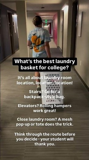 What's The Best Laundry Basket For A Dorm? Day 5 Dorm & College FAQ Series #dormchecklist #dormlife
