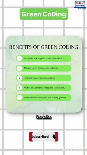 What is green coding? #coding #programming #code #webdevelopment #python #javascript #codinglife