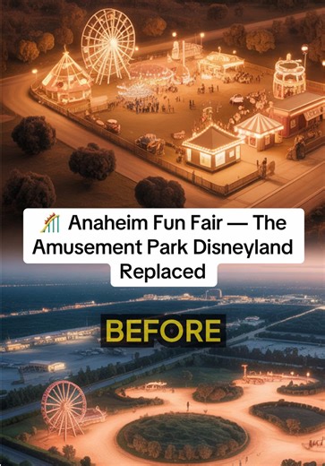 🎢 Anaheim Fun Fair — The Amusement Park Disneyland Replaced abandoned places in California, cool abandoned places, Anaheim Fun Fair, Disneyland history, forgotten California amusement parks, Orange County history, lost theme parks California, nostalgic Americana, urban exploration California, vanished attractions #abandonedplacesinCalifornia #coolabandonedplaces #UrbanExploration #CaliforniaHistory #LostThemeParks Before Disneyland opened in 1955, the Anaheim Fun Fair entertained California fam