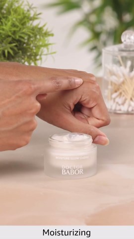 BABOR Microbiomic Moisture Glow Cream, Lightweight Daily Moisturizer with Light-Reflecting Pigments, Instant Glow and Hydration, Prebiotics & Probiotics Facial Cream, Radiant Even Complexion, 1.7 oz