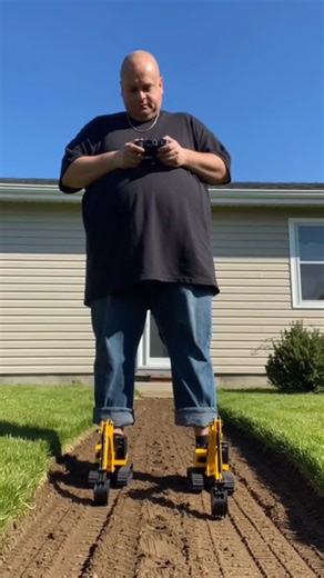Anatolii Marynyuk | These sneakers aren’t just shoes — they’re remote-controlled excavators. Each step moves the machines forward, carrying me along as they... | Instagram